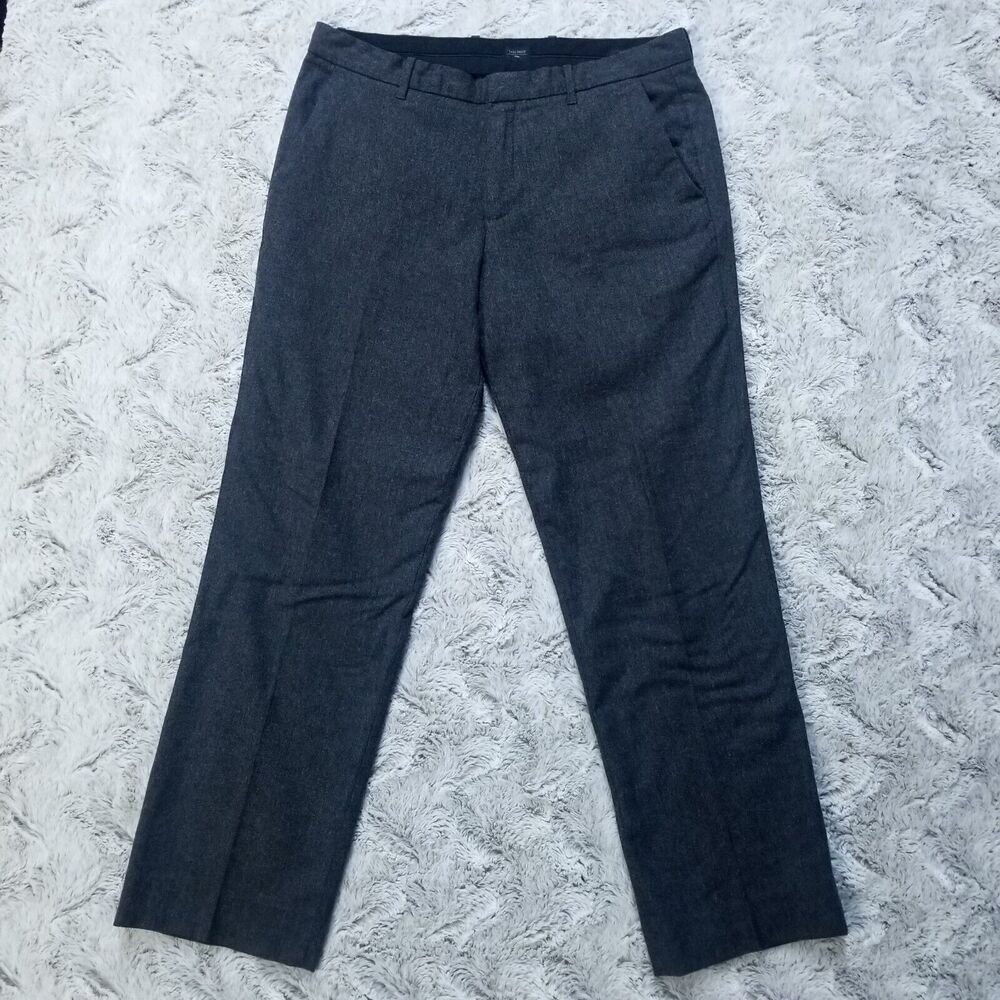 GAP Tailored Dress Pants Mens‎ Size 36x34 Gray Straight Fit Wool Flat Front